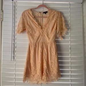 Lace Light peachy colored romper